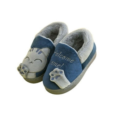 Boys Cartoon Slippers Kids Toddler Winter Warm Anti-slip Indoor Shoes 1-6Y Boys Cartoon Slippers Kids Toddler Winter Warm Anti-slip Indoor Shoes 1-6Y